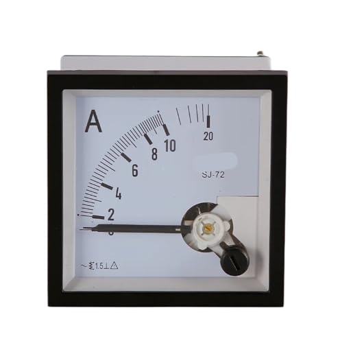 Ampèremètre analogique AC 10A cadran carré pour panneau électrique