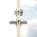 Keyed Alike Front Door Exterior Door Lever Lockset with Single Cylinder Deadbolt Combination Set, Door Knob with Lock and Deadbolt, Satin Nickel Finished, 1Pack