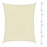 【Material Premium】Toldo Vela de Sombra está hecho de poliéster, lo que aumenta la capacidad de carga de la vela de sombra y es resistente al viento y al desgarro. Cada hebilla está hecha de acero inoxidable 304, que es resistente y práctico.