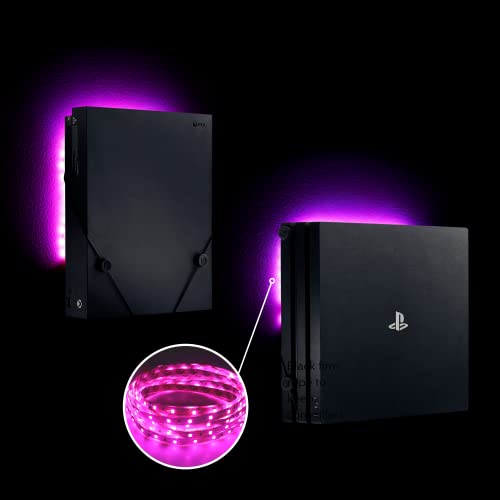 Tira de luz LED de 0.5 metros color rosa miniatura 2