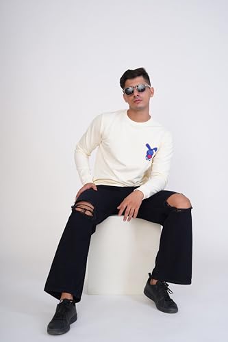 Image of Royaltail Men's Cotton Regular Fit Full Sleeves Pullover Printed Sweatshirts