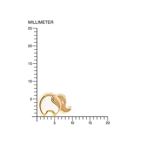 Orecchini per bambini elefante - oro giallo 9k