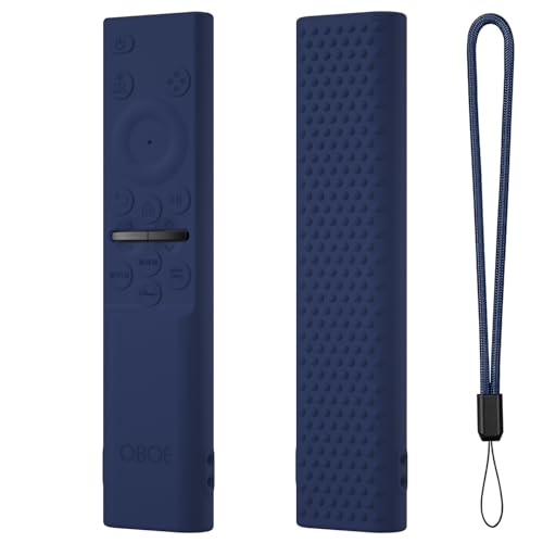 Image of Samsung QLED TV Remote Cover - Silicone Full Wrap Protective Case with Loop (H-Dark Blue) - Compatible with Samsung Smart TV Remote BN59-01311