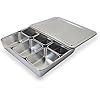 Amazon.com: Stainless Steel Seasoning Box with Lid and Holder Tray, 6 ...
