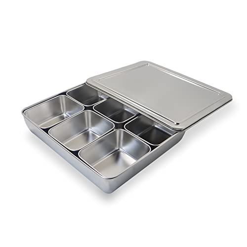 Satre 9-Compartment Square Spice Box
