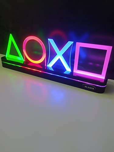 Luminária de Led Gamer Simbolos (Grande)