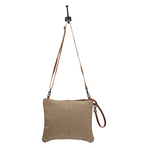 Image of Myra Bag Aztec Purse for Women - Canvas Bag with Real Leather Detailing, Boho Handbags for Women, Cute Western Purse