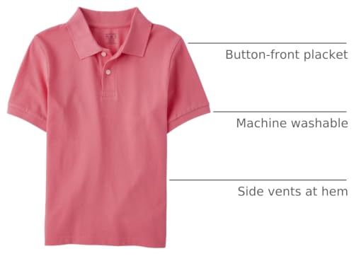 Image of The Children's Place Boys' Uniform Short Sleeve Pique Polo