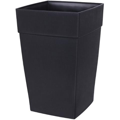 DCN Plastic 3508-36 Harmony Planter, Black – 12in tall Cover