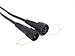HUALAND 6 Pair Black 4 Pin Waterproof Male Female Connector Cable RGB LED Strip with Rubber,led RGB Connector，RGB LED Waterproof Connector Cable，led 4 pin Waterproof Connector