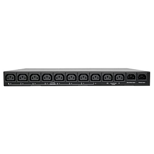 Tripp Lite Switched Pdu With Ats, 2/2.4Kw Single Phase, 200/240V, 10 Outlet (C13), 2 C14 Input, 3.6M Cords 1U Rack-Mount Power, Taa (Pdumh15Hvatnet) #TOP1