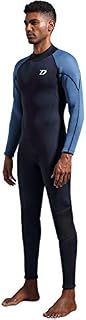Dark Lightning Premium CR Neoprene Wetsuit, 2018 Mens Long Sleeves Scuba Diving Thermal