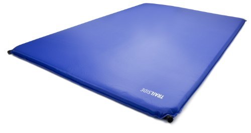 Trailside TrailRest Double-Wide Self-Inflating Mattress, 72x48x2-Inch/Large