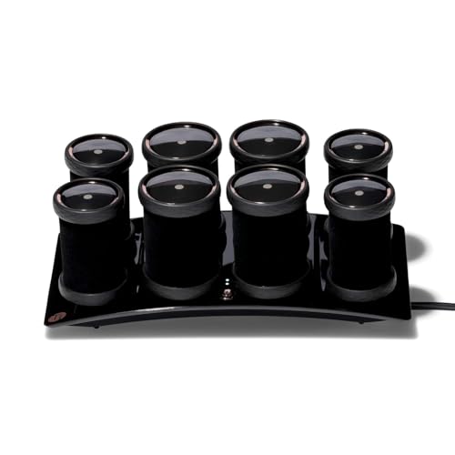 T3 - Volumizing Hot Rollers LUXE | Premium Hair Curler Set for Long Lasting Volume, Body & Shine | Set of 8-4 XL (1.75') & 4 Large (1.5”)