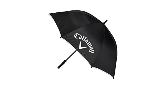 Callaway Unisex-Erwachsene Schirm Regenschirm, Schwarz/Weiß