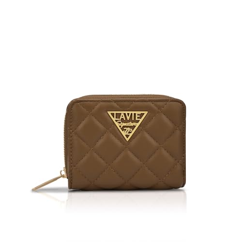 Image of Lavie Signature Women's Quilt Derby Flap Zip Around Wallet |Gift for Women