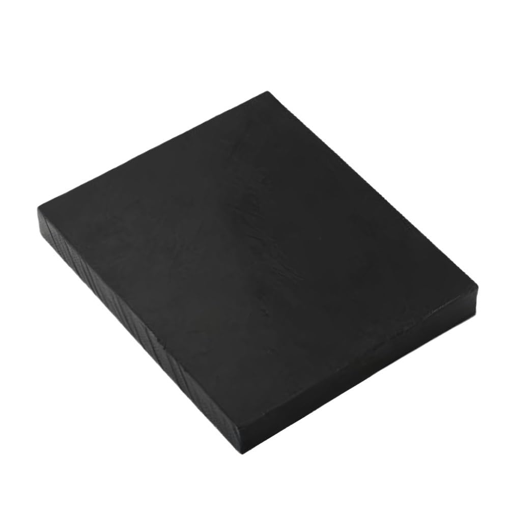 Flache, quadratische Platte aus extrudiertem schwarzem PA6-Nylon