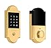 Baldwin 8235.003.ZW Boulder Touchscreen with Z-Wave Deadbolt, Polished Brass