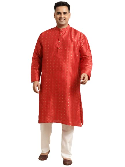 Image of SOJANYA (Since 1958, Men's Silk Blend Grey Kurta Pyjama & Silk Blend Jacket Combo