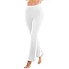 SINOPHANT Yoga Pants for Women Flared Leggings High Waisted Bootcut Trousers Womens Gym Wide Leg Workout Stretchy White M 30inch #1