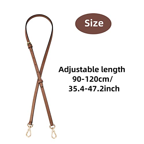 Image of Chispee Leather Replacement Strap Handles Purses Straps Shoulder Bag Crossbody Handbag Strap Buckles DIY Bags Accessory(strap black)