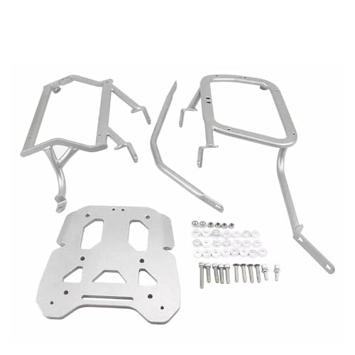 バイク リアキャリア バイクサイドトップボックス ラゲッジパニエラック トランクケース ブラケットホルダー CRF1000L/1100L に適合するアフリカツインアドベンチャー2019 2020 2021-2024に適合する リアラゲッジラックブ(The