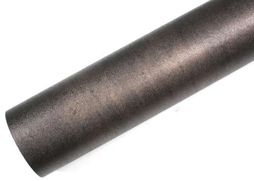 ROSEROSA Peel and Stick Rust Faux Metal Architectural Film Self-Adhesive Vinyl Film Wallpaper Door Wrap Counter Top Border Mirror Molding Trim MG265