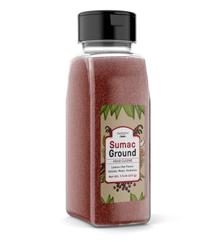 Unpretentious Ground Sumac, 4 Cups, Tangy Flavor, Middle Eastern &