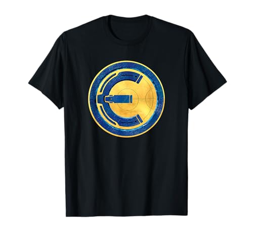 T-shirt Marvel Eternals bleu et jaune en coton anti-déformation