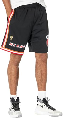 Mitchell & Ness M&N NBA Swingman Shorts Miami Heat Road 1996-97 - XXL Black