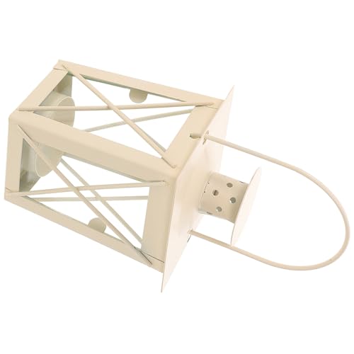 Angoily Portavelas de Hierro Estilo Marroquí X Blanco Farolillo para Velas de Té Decoración Romántica para Bodas y Cumpleaños Adorno para Mesa y Hogar