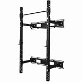 Fitness Tech Rack de Pared Plegable Estructura de Acero para Sentadillas, Press de Banca y Dominadas | Soporta 200 kg | Ahorro de Espacio | Plegado Fácil y Seguro