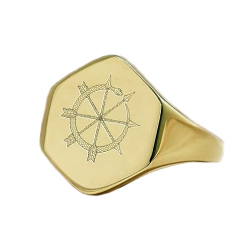 Bague serpent flèche hexagonale hypoallergénique, fini les allergies cutanées
