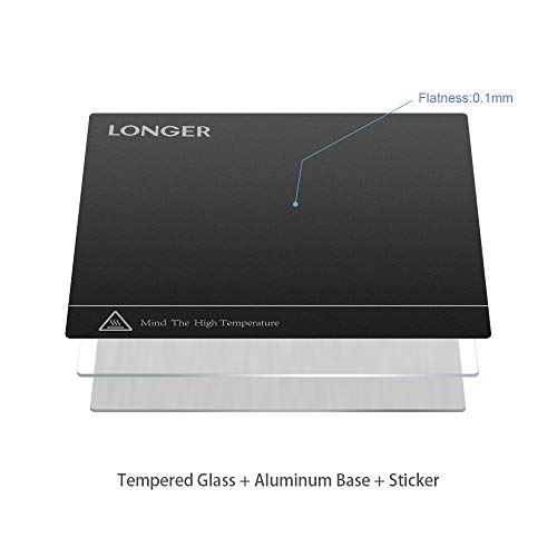 LONGER LK1 90% Pre-Assembled 3D Printer with Large Build Size 300x300x400mm, Full Touch Screen, Filament Detector, Resume Printing, Full Metal Frame (Black)