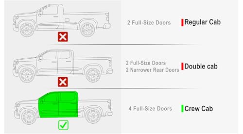 APS 6in (Black Stainless Steel Flat) Running Boards Compatible with Chevy Silverado GMC Sierra 1500 2019-2025 Crew Cab & 2500 HD 3500 HD 2020-2025 (Silverado 1500 LTD Sierra 1500 LD 2022)