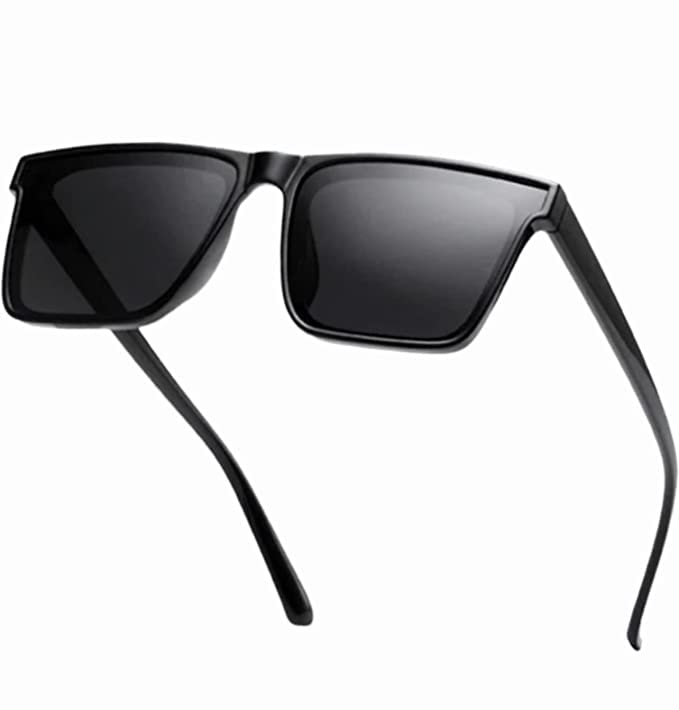 Trendy Rectangle Sunglasses for Women Men Vintage 90's Square Shades Thick Frame Nude Sunnies Sunglasses-image-21