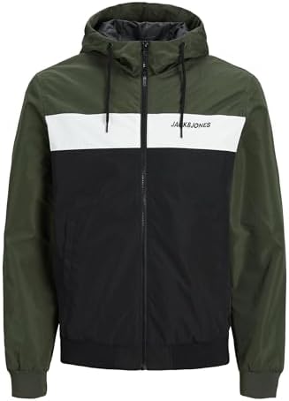 JACK & JONES Jjerush Blocking Bomberjack met capuchon voor heren