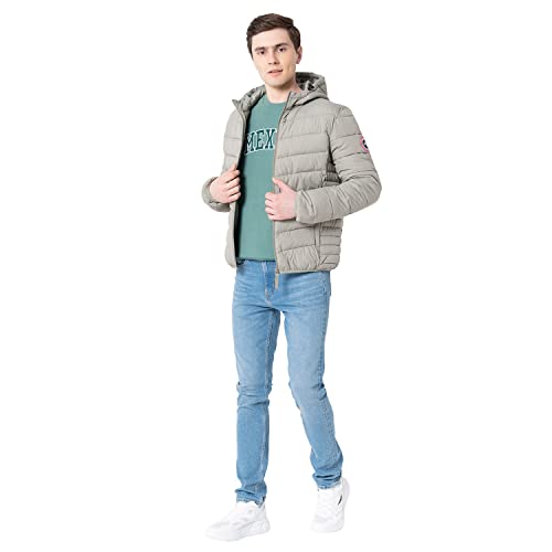 Image of Red Tape Men Polyester Standard Length Solid Padded Jacket