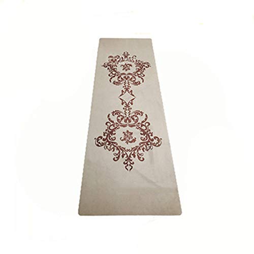 VIWIV De Peso Ligero Plegable de Ante de Pollo Yoga Mat Piel del Caucho de Viajes Mat Estera de la Aptitud, 183 * 61 * 0.1cm, Tres Colores Opcionales,Gris