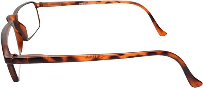 Calabria 616 Rectangular Reading Glasses +3.25 Tortoise Havana Men Women Designer Stylish Trendy Readers Durable Eyeglasses