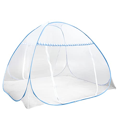 Pop Up Moskitonetz 200 x 180 cm für Doppelbetten Baby- Kinderbetten und Reisen