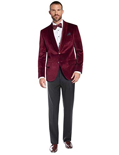 Costume homme en velours à deux boutons idéal pour vos dîners et soirées