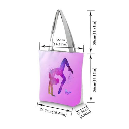 Bolso Tote con Estampado de Gimnasia para Mujer miniatura 4