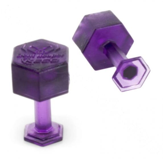 Image of Black Plague Dent Reaper Dead Center 10 mm Purple Hex Tabs (10 Tabs)