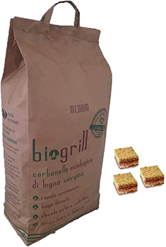 Kit compreso di 1 zolla di accendi fuoco ogni kg di carbonella