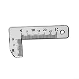 Edelstahl 0 15 mm Fasenlehre Messschieber zur Messung von Innen- und Außenwinkeln, geeignet für Ingenieure, Tischler und Heimwerker-Projekte (90 ° klein)