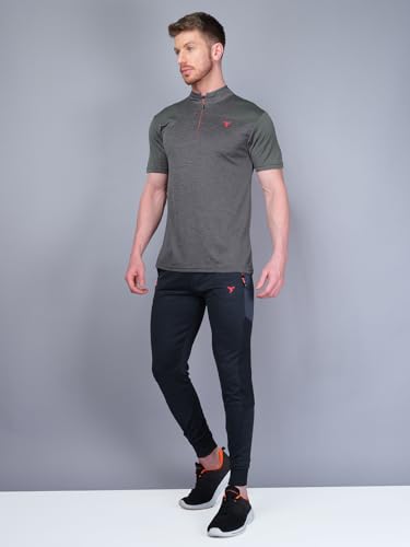 Image of TECHNOSPORT Men's Slim Fit Active T-Shirt - (MTP512 P) Pack of 1
