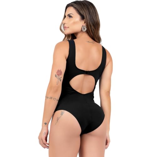 Maiô Bory Com Bojo Transpassado Roupa De Praia Feminina Body Modelador Aumenta Busto Afina Silhueta