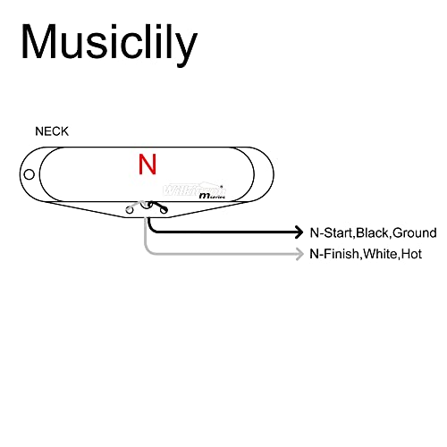 Wilkinson Low Gauss Nashville Sound Céramique Micro Manche Simple Bobinage Pickup pour Guitare électrique Tele Style… - Les Beatles, Paul McCartney, John Lennon, RIngo Starr, George Harrison Wilkinson Low Gauss Nashville Sound Céramique Micro Manche Simple Bobinage Pickup pour Guitare électrique Tele Style… – Image 4