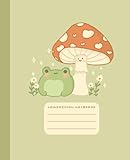 Photo Gallery composition book cute frog with mushroom kawaii cottagecore notebook: 7.5 x 9.25 wide ruled composition notebook for students, kids, teenagers, aldults Photo Gallery composition book cute frog with mushroom kawaii cottagecore notebook: 7.5 x 9.25 wide ruled composition notebook for students, kids, teenagers, aldults